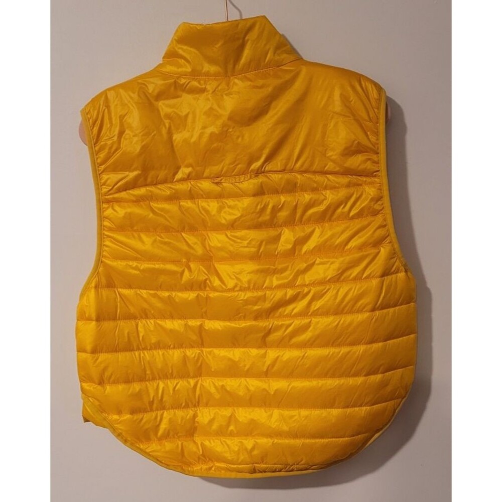 JoyLab Womens S Orange Quilted Puffer Vest Lightweight Zip Front Sleeveless - Picture 2 of 7